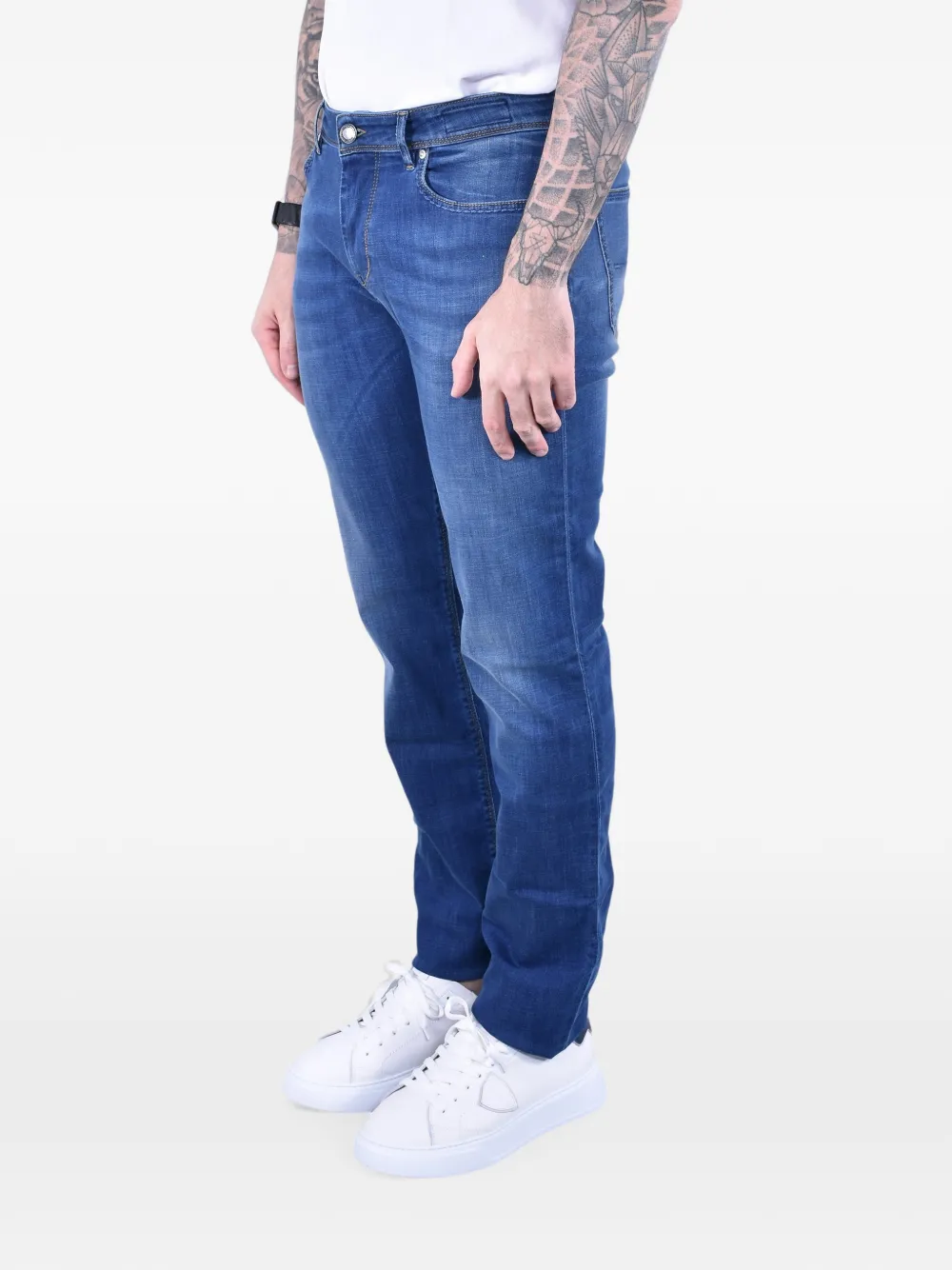 Re-Hash Rubens-z slim-fit jeans Blauw