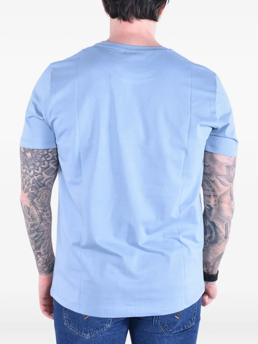 DONDUP T-shirt met logopatch Blauw