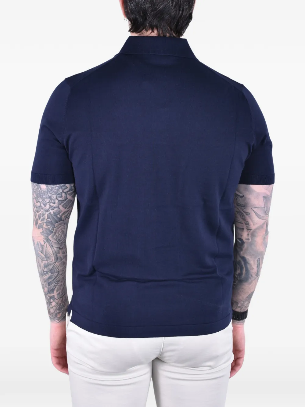 Kangra Katoenen poloshirt met korte mouwen Blauw