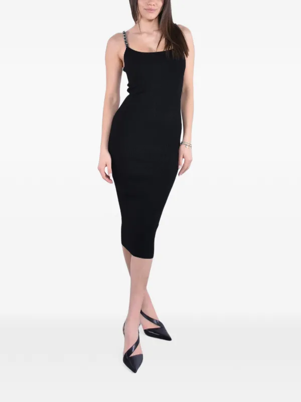 michael kors chain midi dress Michael Michael Kors Stretch Knit Dress in Black, Black / M