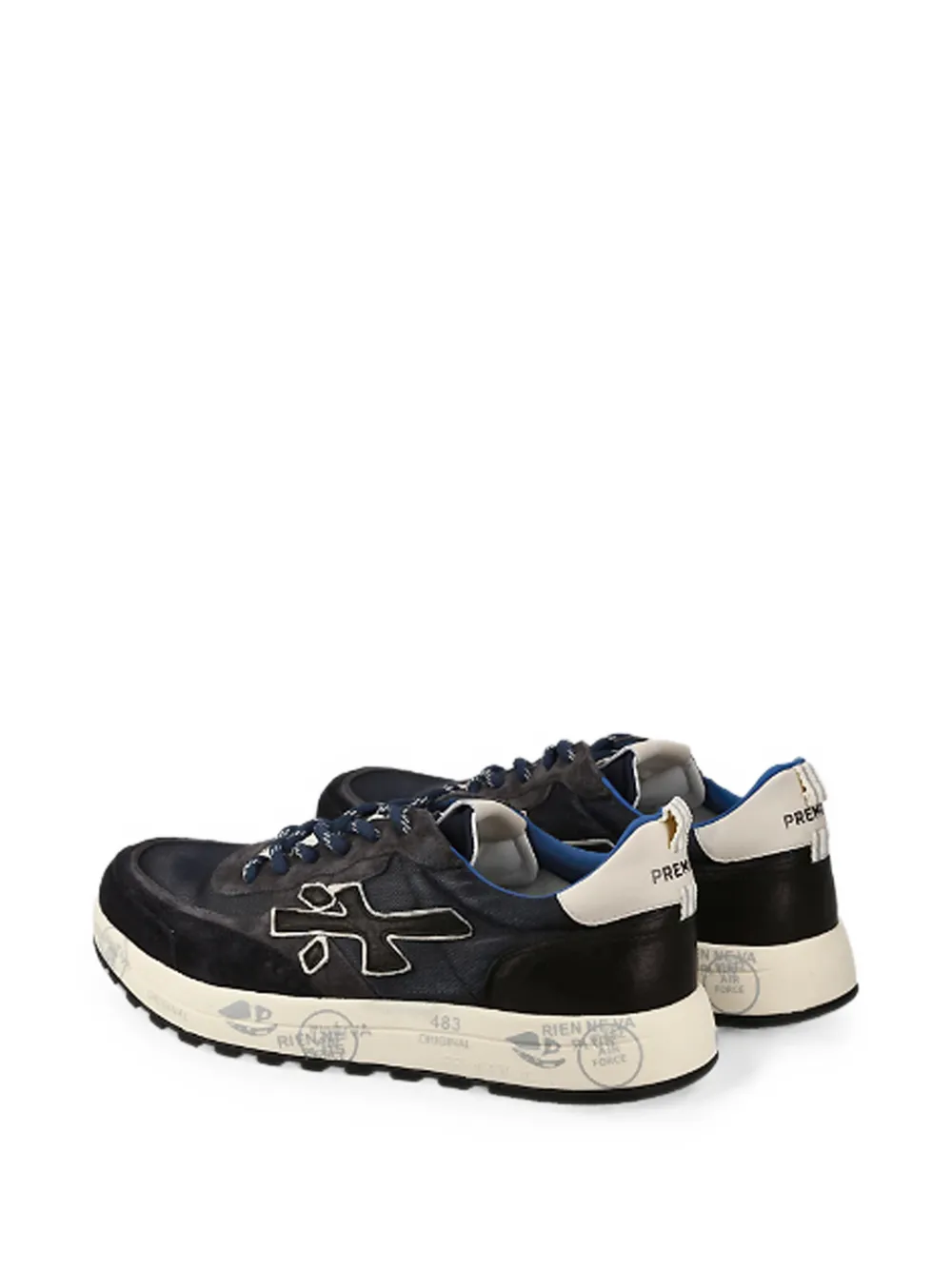 Premiata Nous panelled sneakers Blauw