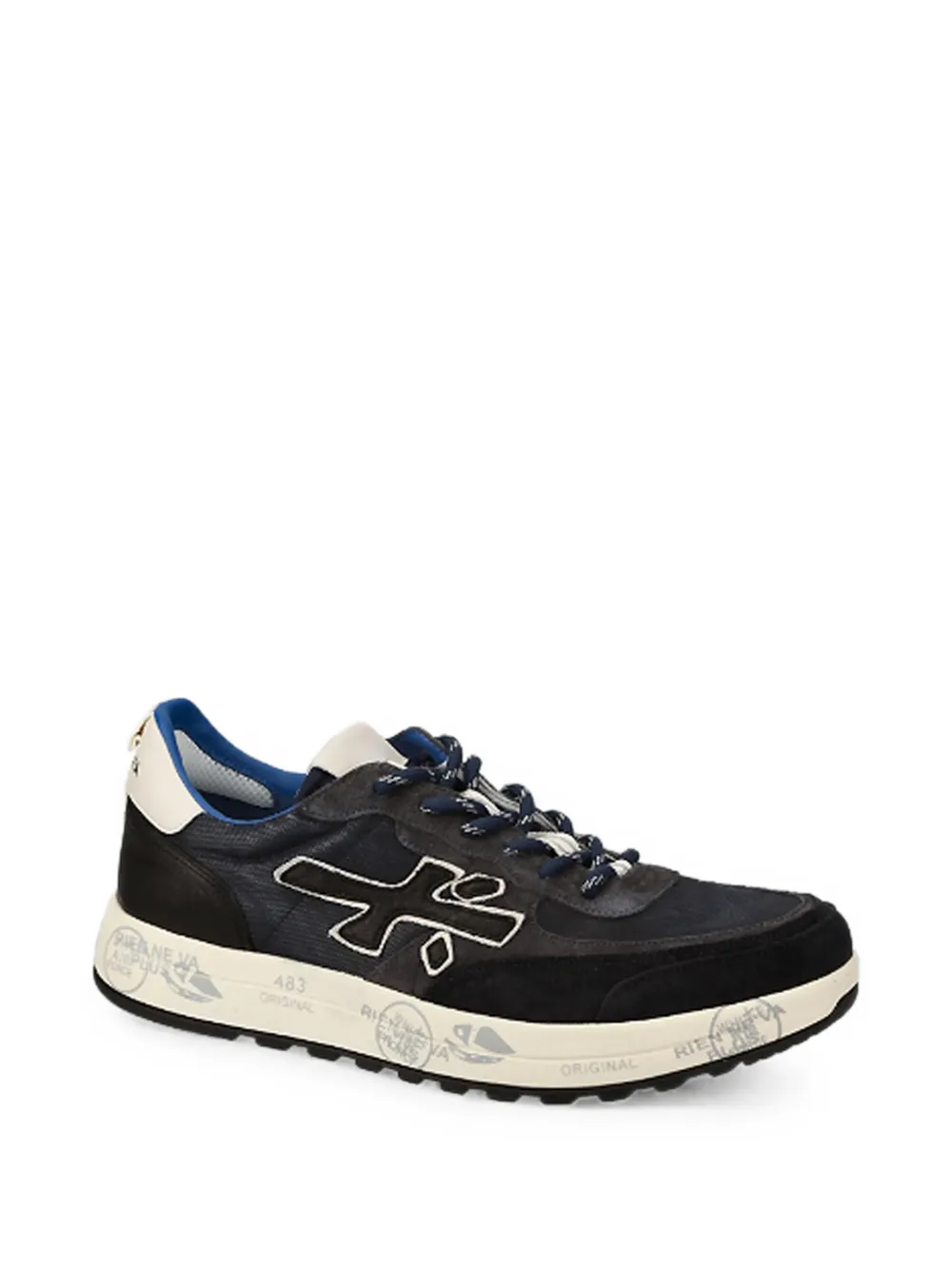 Premiata Nous panelled sneakers Blauw