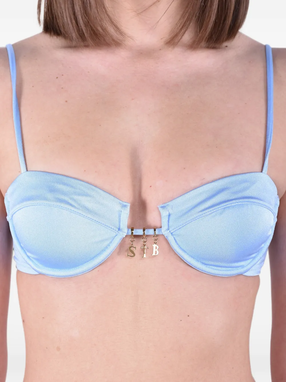 MC2 Saint Barth Salina bikinitop met beugel Blauw