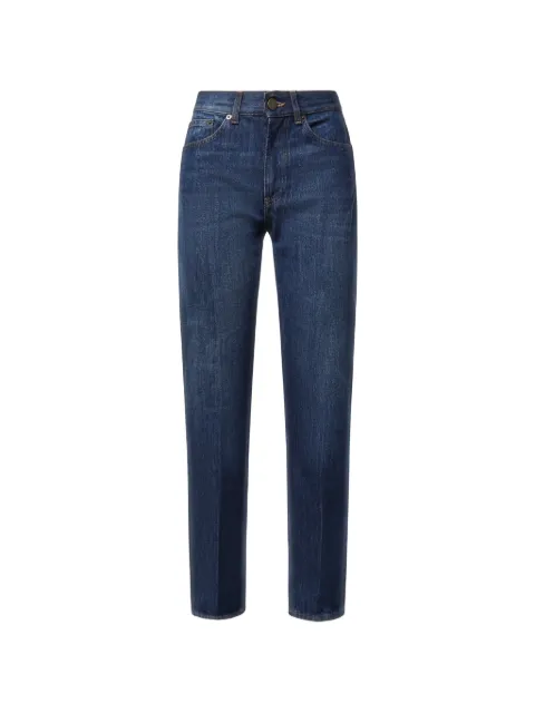 DONDUP logo-patch straight-leg jeans