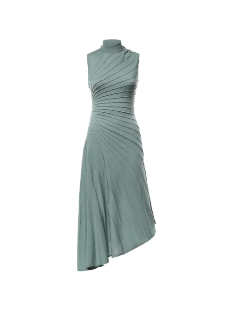 Alaïa Sculpting ribbed-knit asymmetric dress