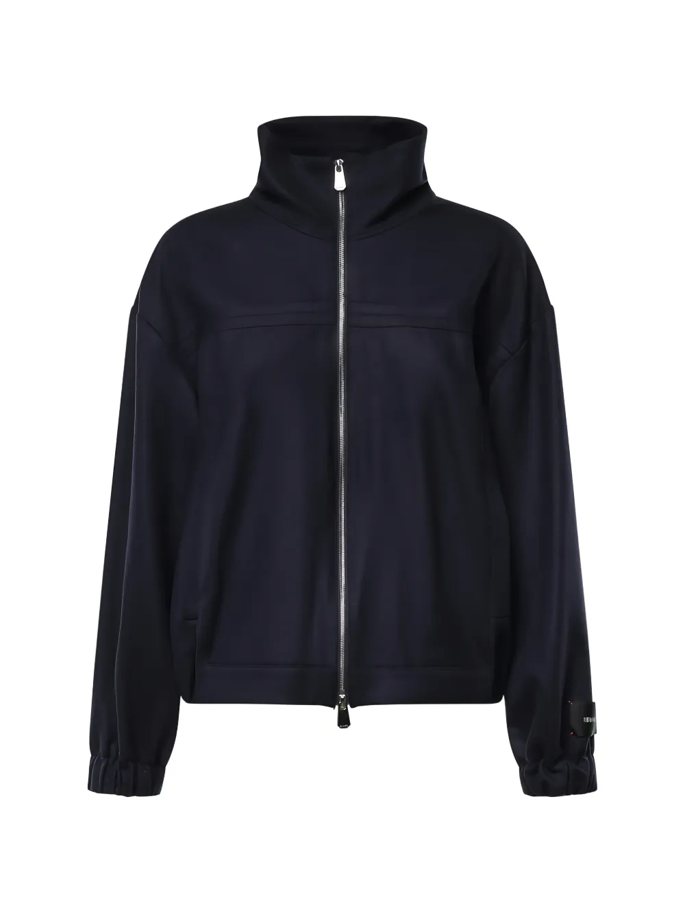 PINKO zip-up funnel-neck coat - Blau