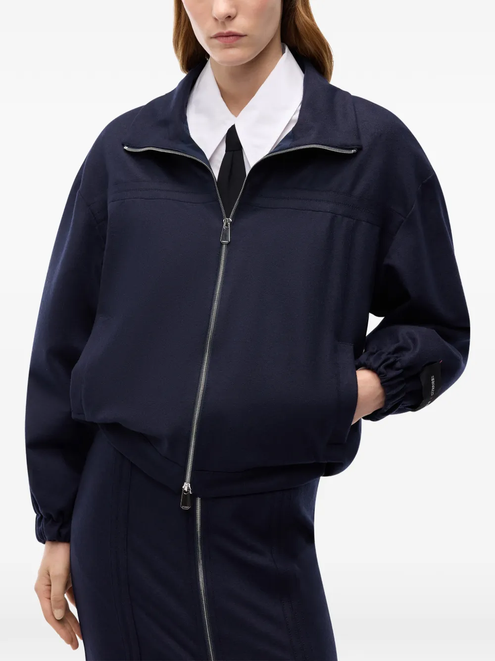 PINKO Jas met trechterhals en rits Blauw