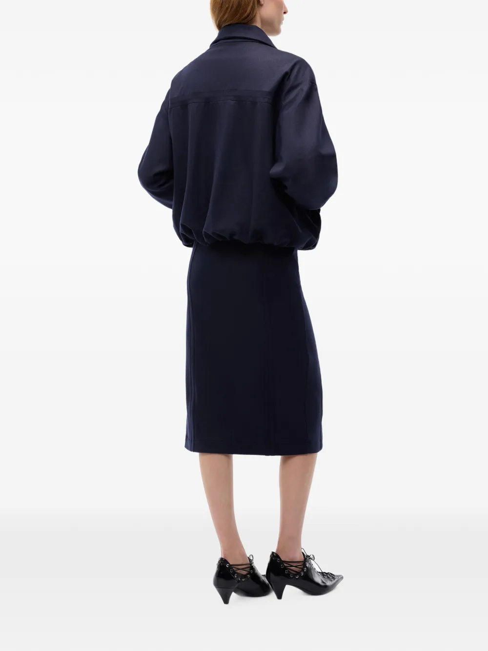 PINKO Jas met trechterhals en rits Blauw