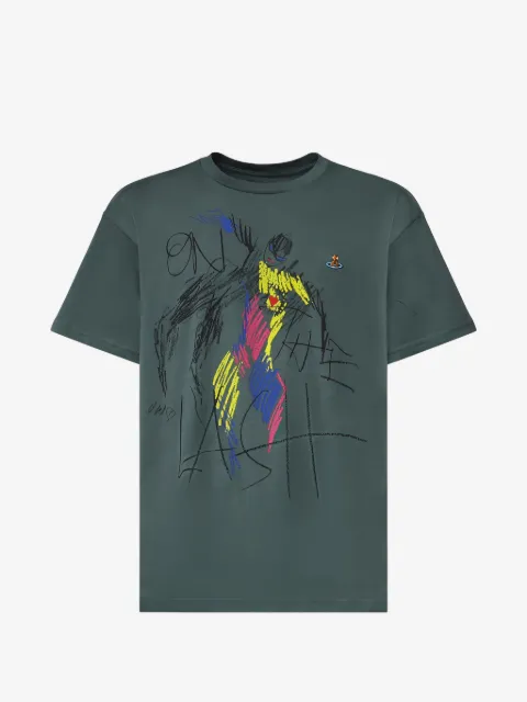 Vivienne Westwood graphic-print Orb-embroidered T-shirt