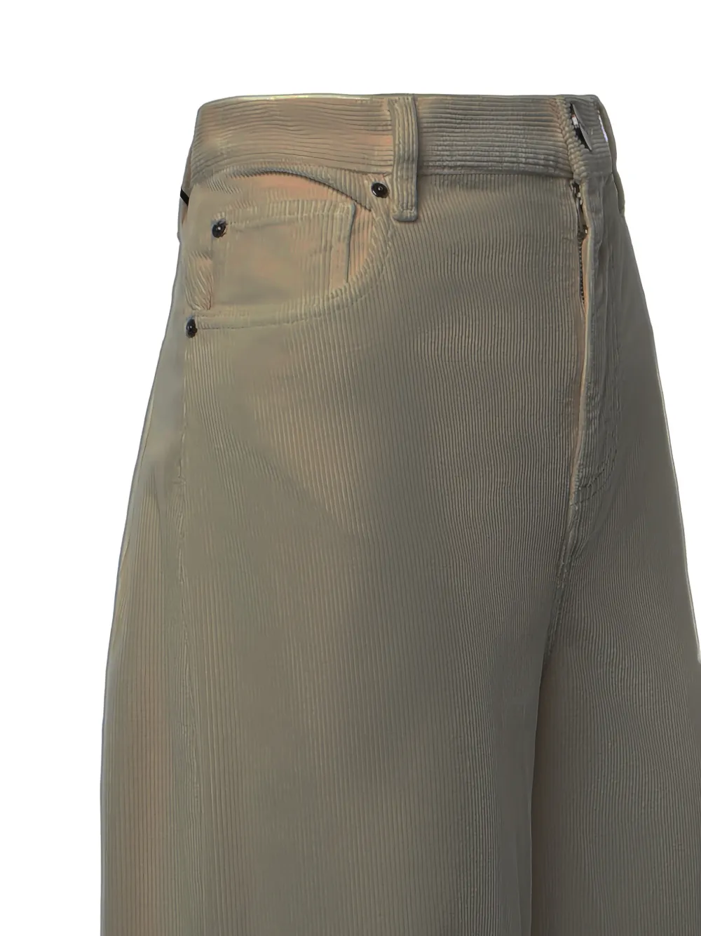 PINKO Cropped broek met vlakken Beige