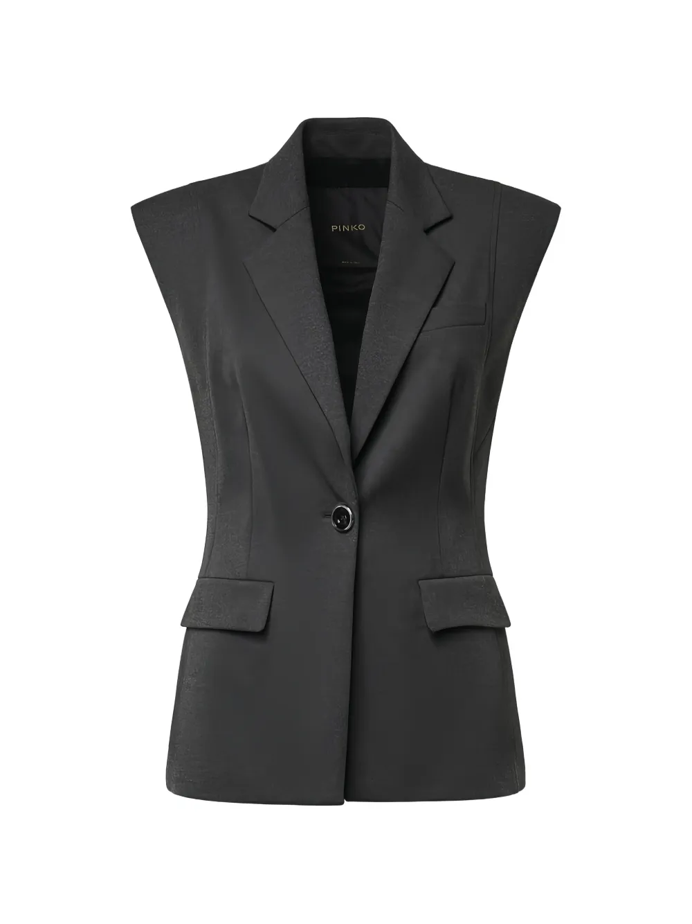PINKO sleeveless single-breasted blazer - Grau