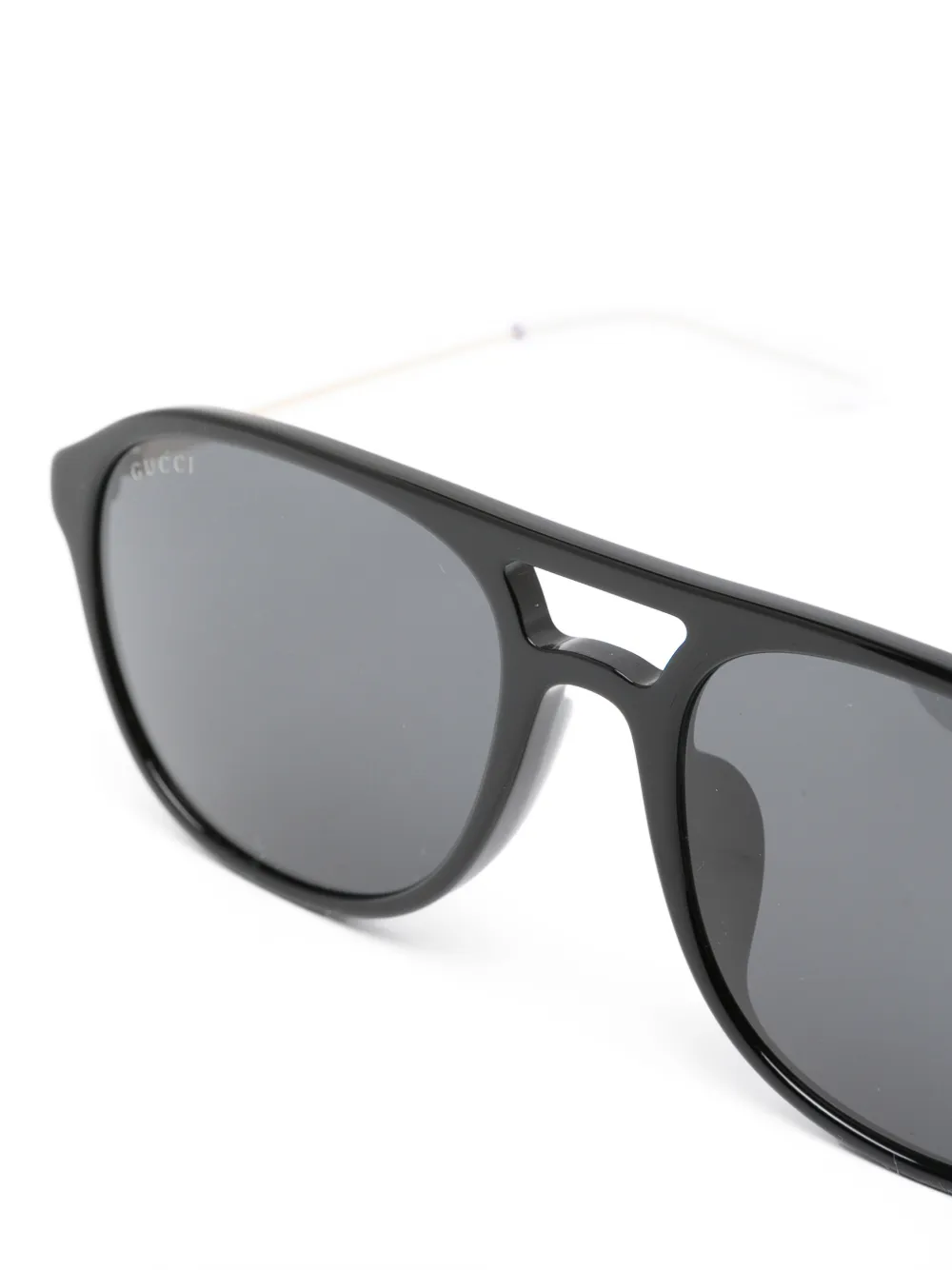 Gucci Eyewear Zonnebril met piloten montuur Zwart
