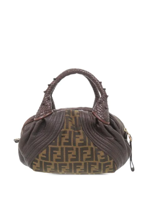 Fendi Pre-Owned bolsa de mano Spy mini de piel y lona Zucca 2000-2010