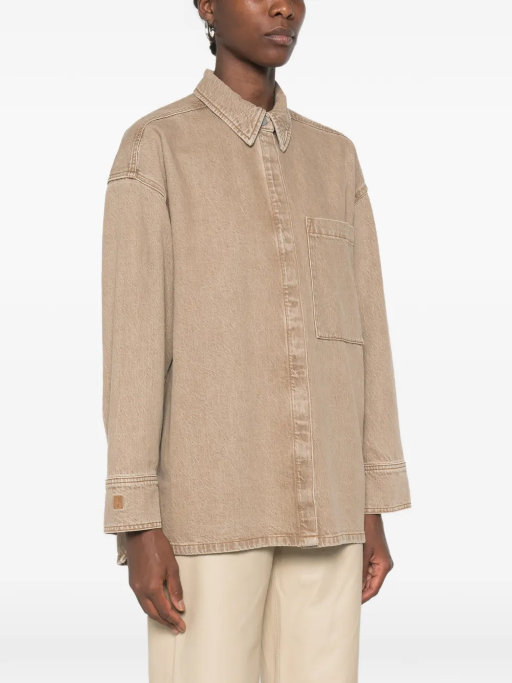 By Malene Birger Denim blouse Beige