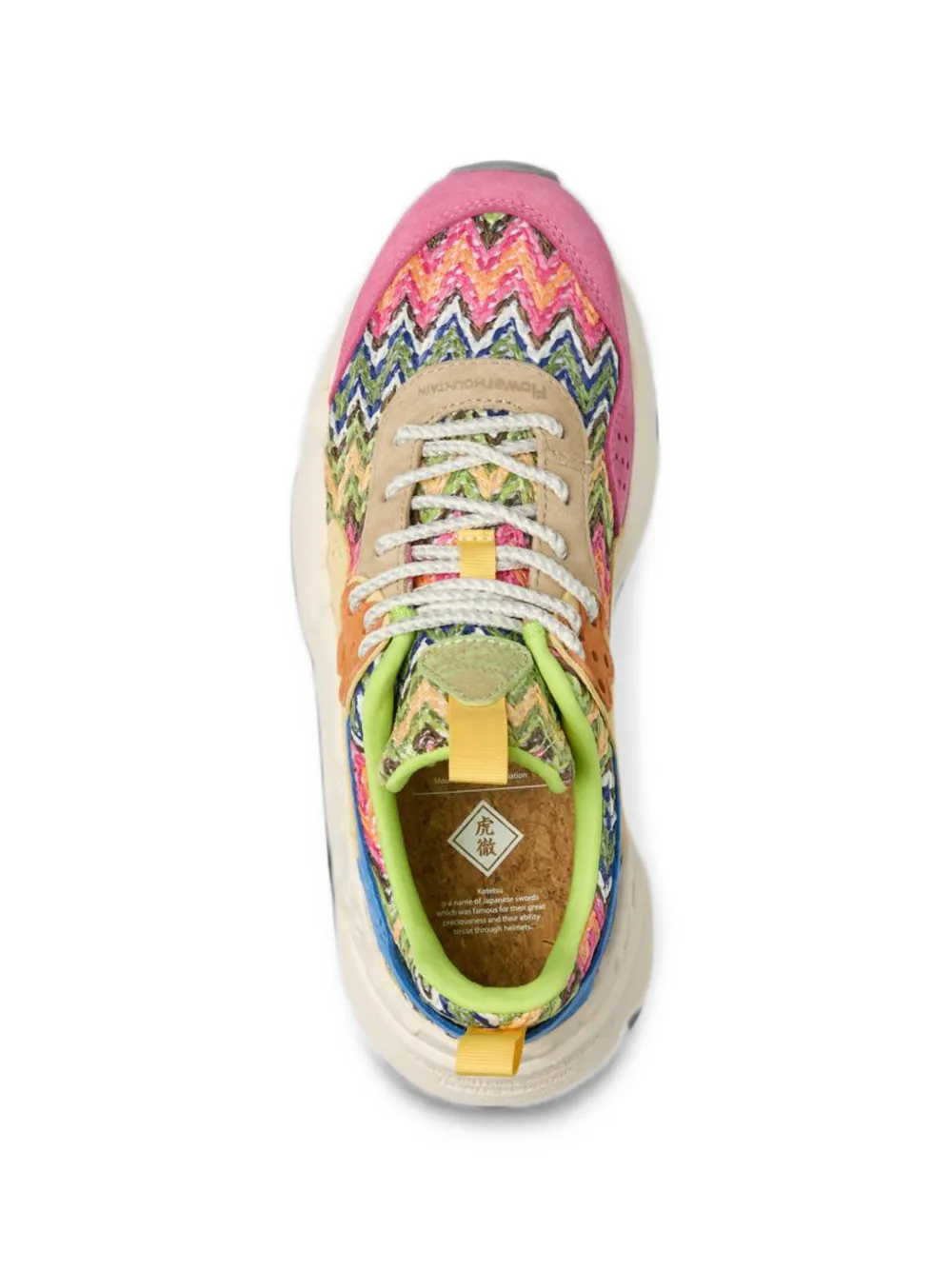 FLOWER MOUNTAIN Kotetsu sneakers Roze