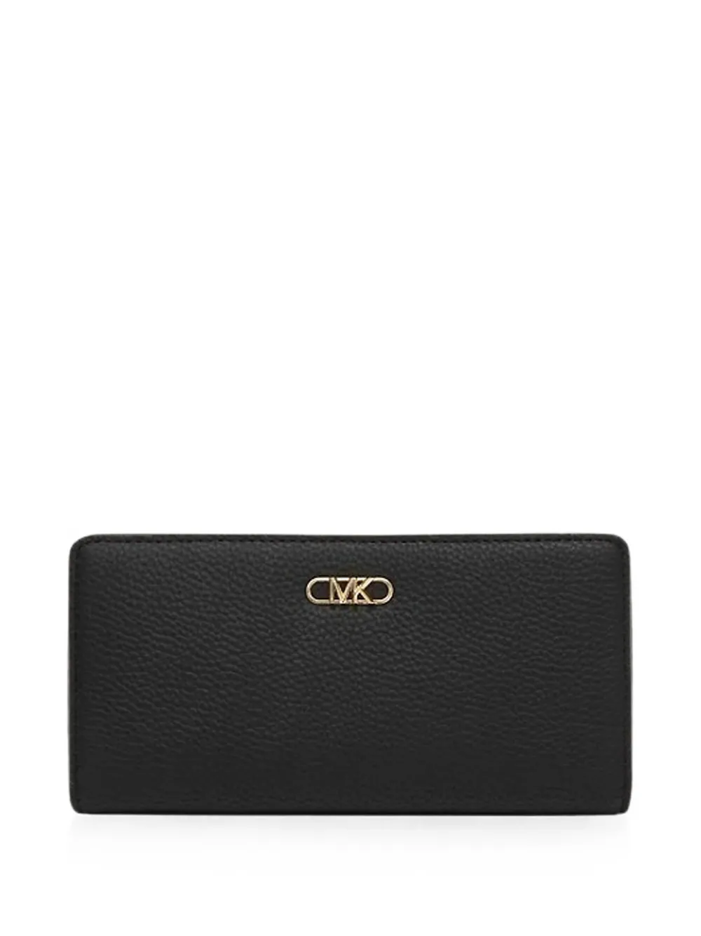 Michael Kors grained-leather snap-fastening wallet - Nero