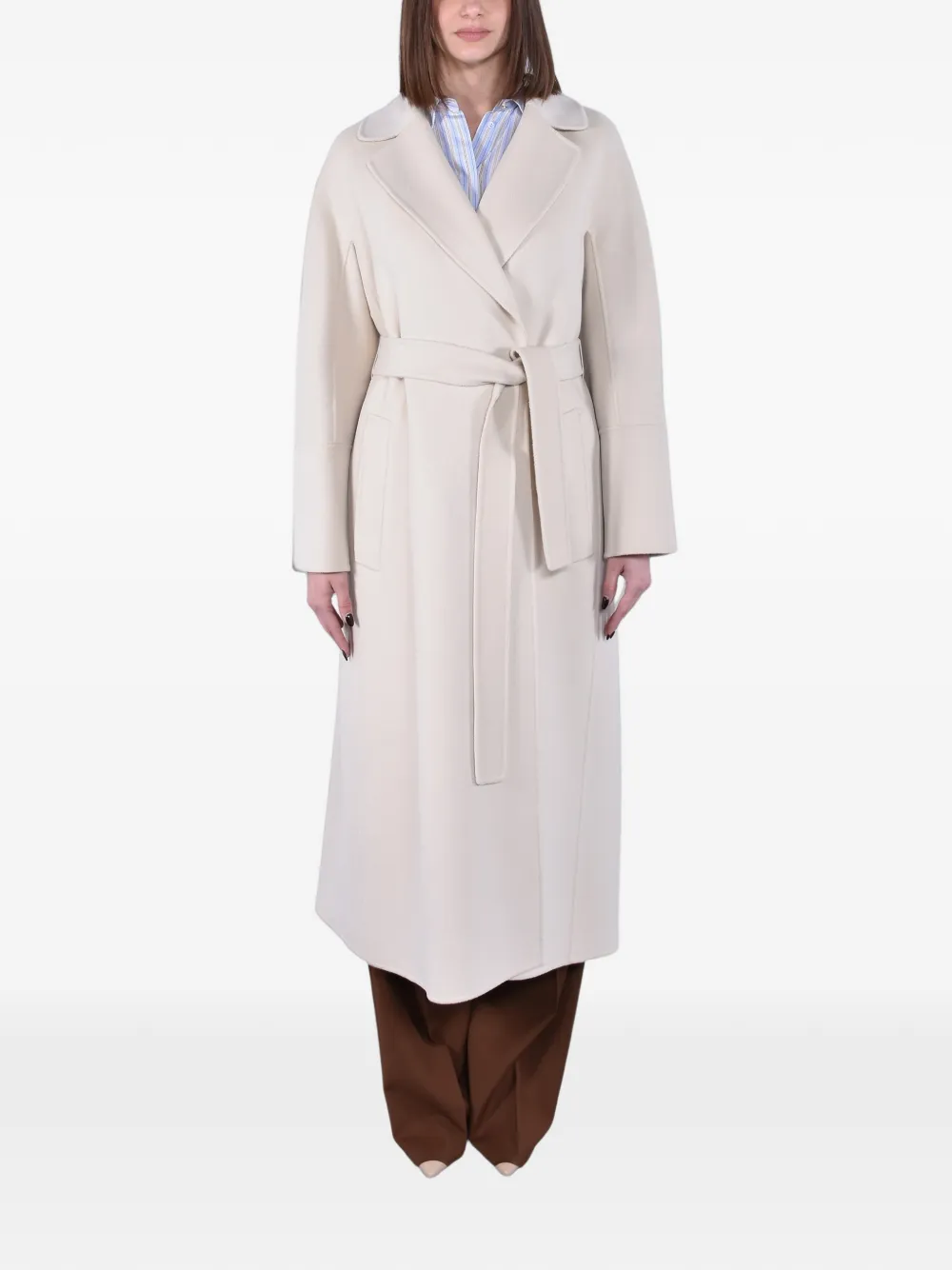'S Max Mara belted single-breasted coat - Toni neutri