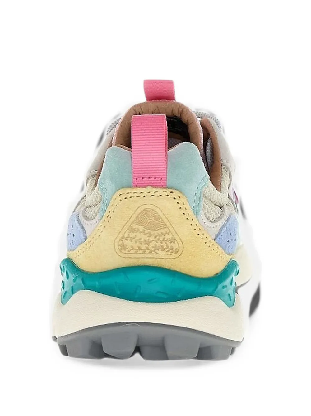 FLOWER MOUNTAIN Yamano 3 suede-panel sneakers Wit