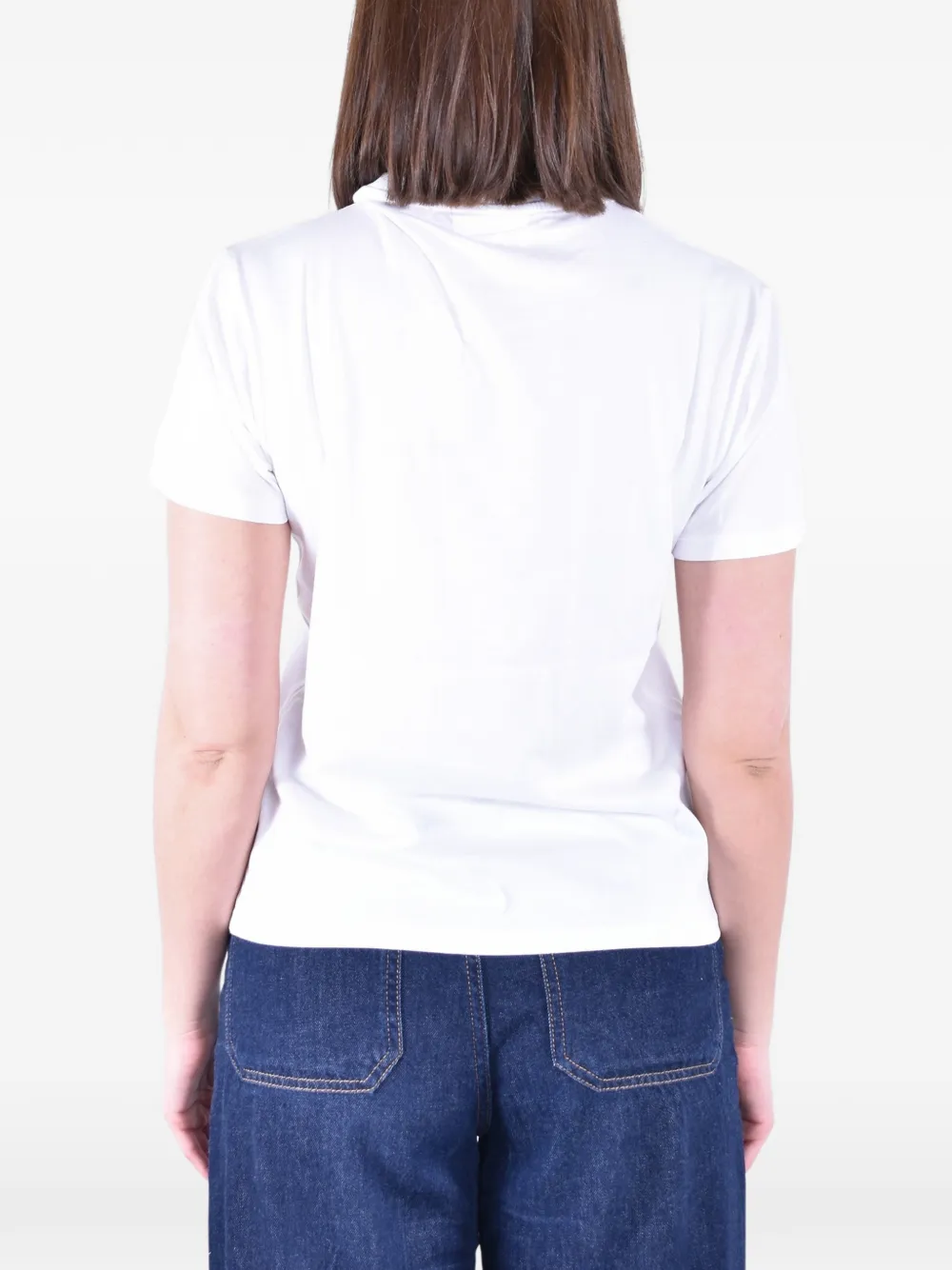 MC2 Saint Barth T-shirt met geborduurde tekst Wit