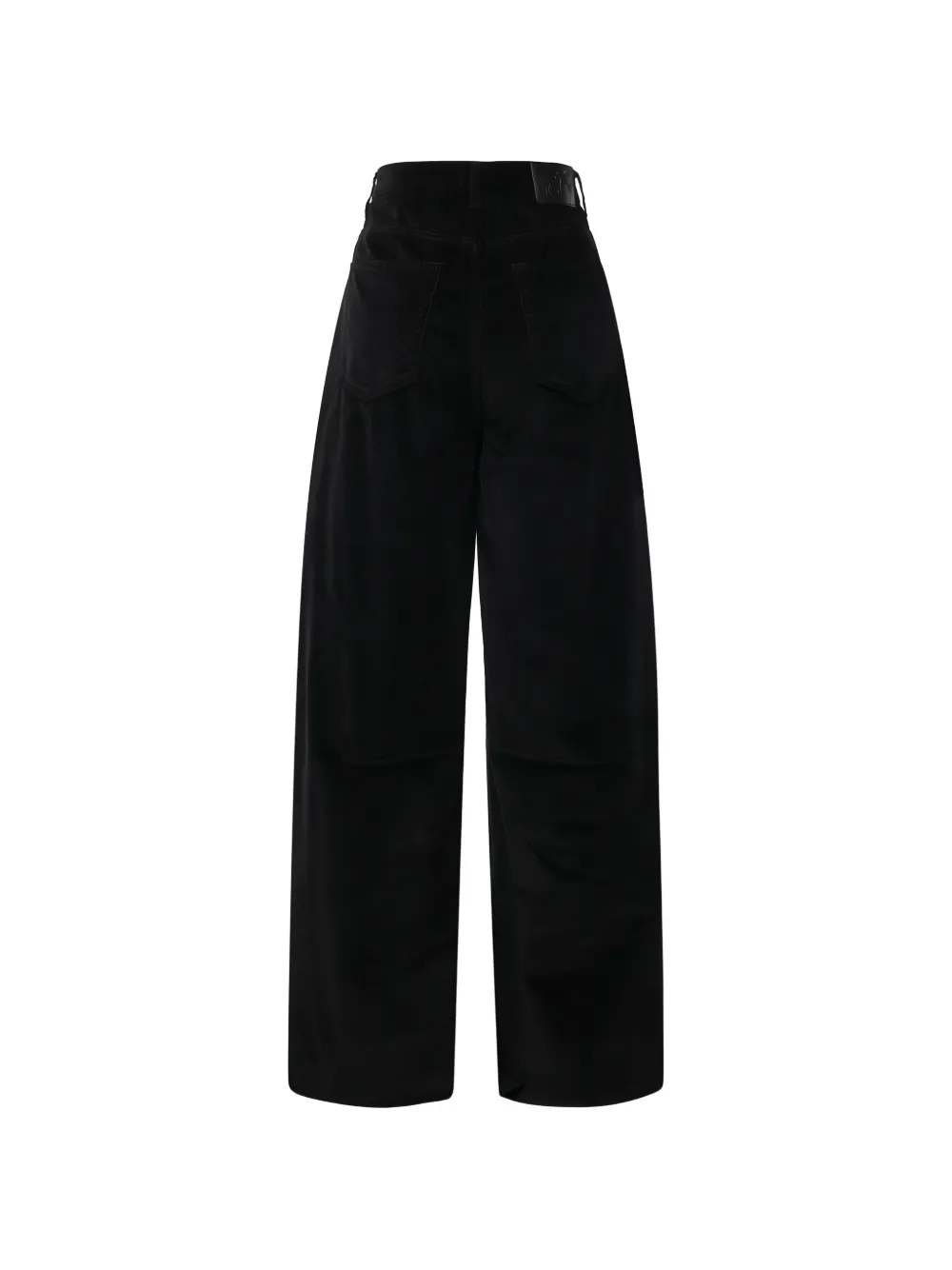 PINKO corduroy wide-leg trousers - Zwart