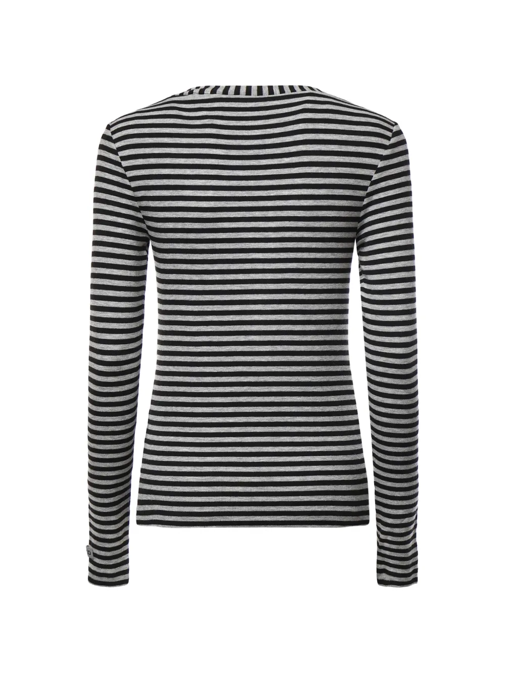 PINKO Gestreepte top met knopen Grijs