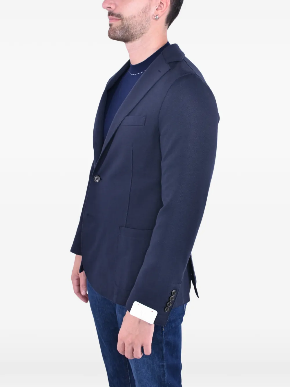 Eleventy Blazer met enkele rij knopen Blauw