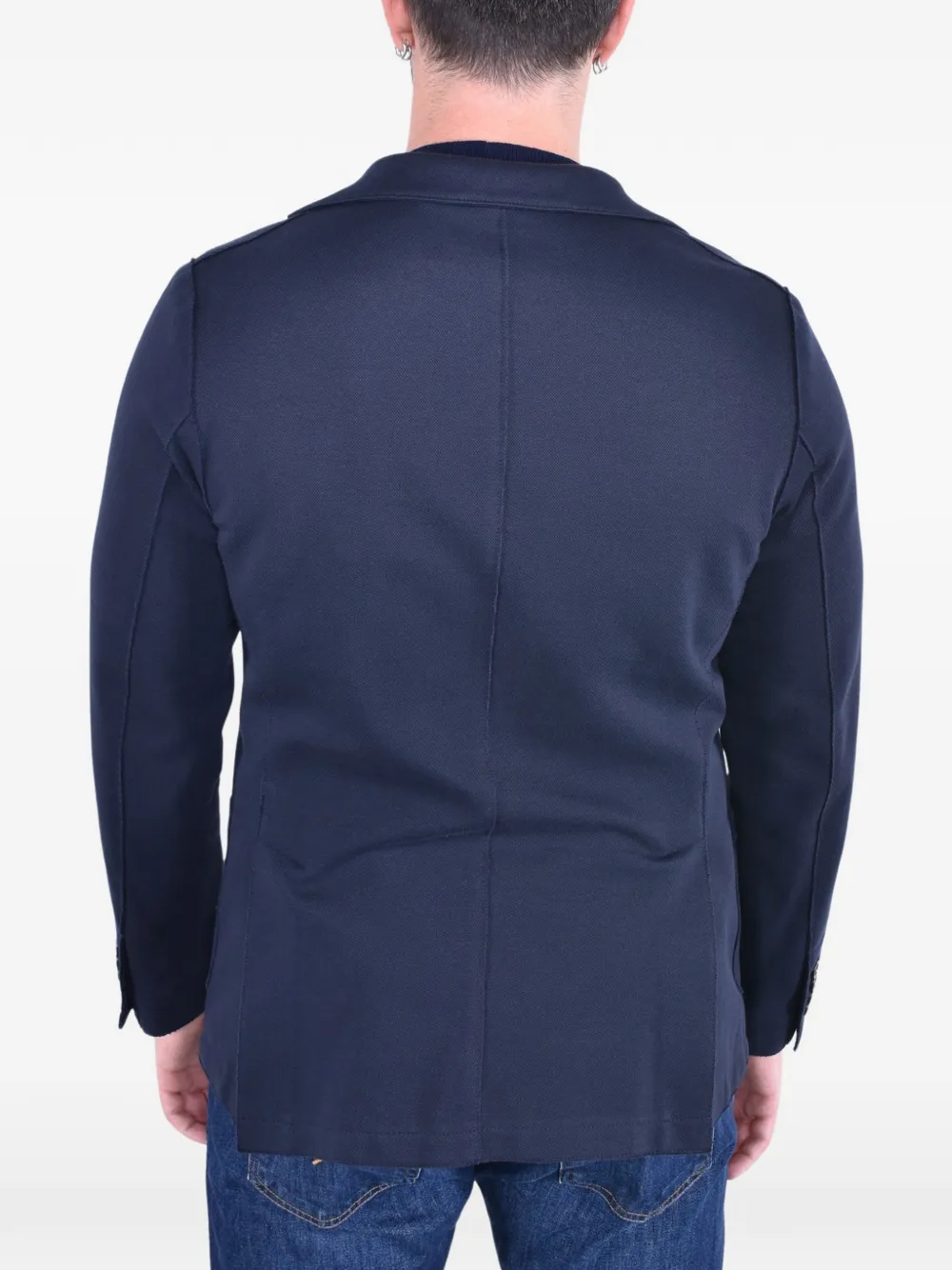 Eleventy Blazer met enkele rij knopen Blauw