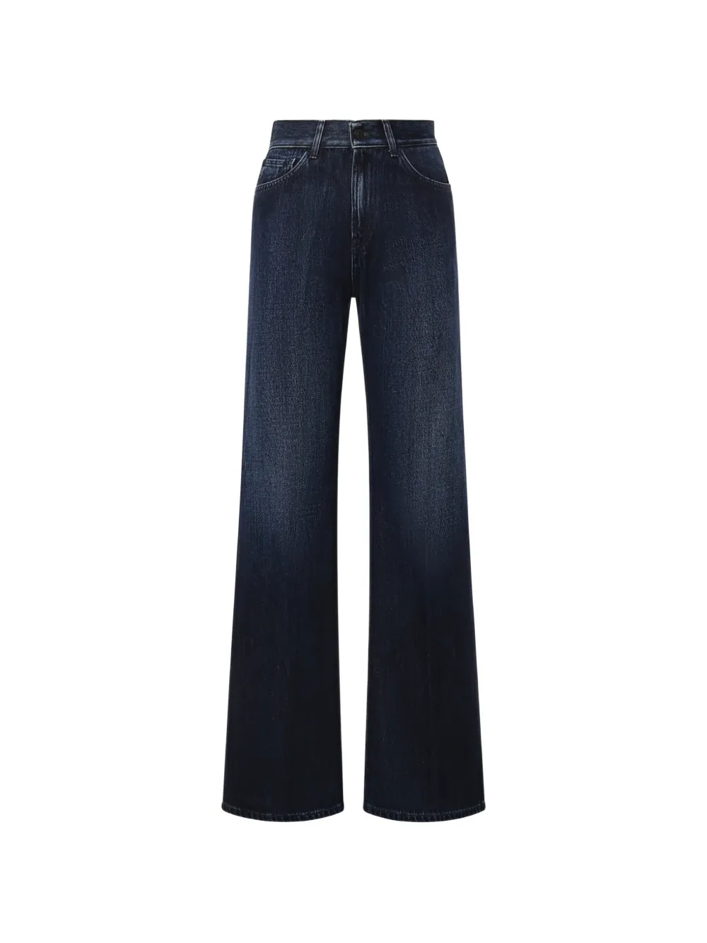 DONDUP logo-patch wide-leg jeans - Blau