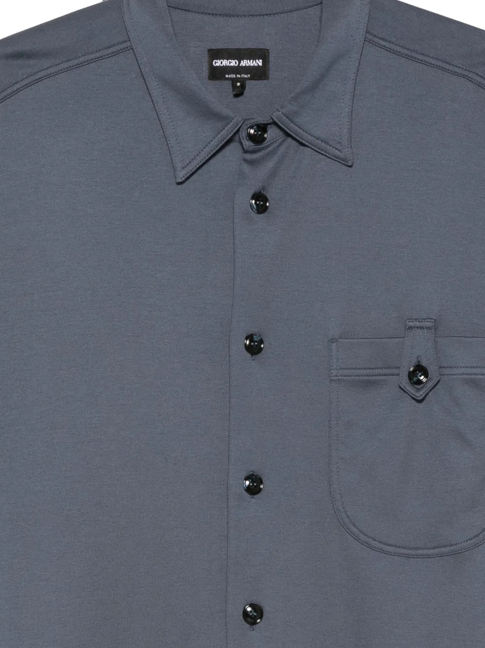 Giorgio Armani Overhemd met borstzak Blauw