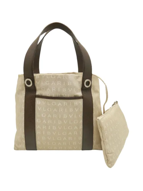 Bvlgari Pre-Owned tote Logomania de lona 2010-2026