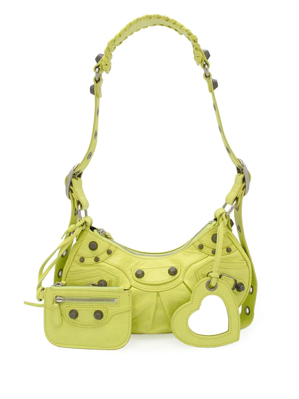 Balenciaga Pre-Owned Borsa a tracolla Motocross Le Cagole XS in pelle di agnello 2021-2026 - Giallo