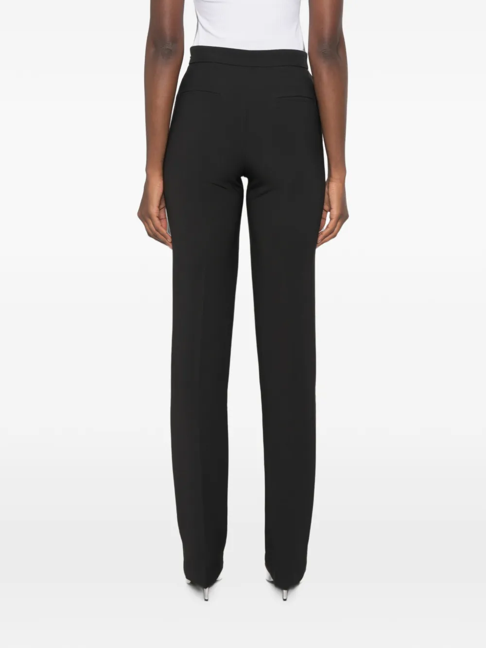 Elisabetta Franchi Geplooide pantalon Zwart