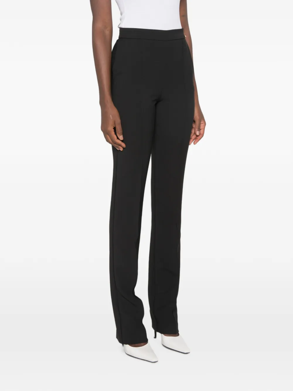 Elisabetta Franchi Geplooide pantalon Zwart