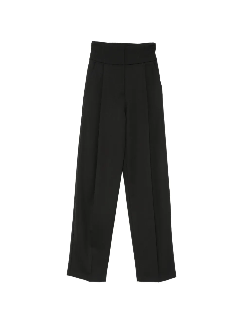 Elisabetta Franchi high-waisted wide-leg trousers - Nero