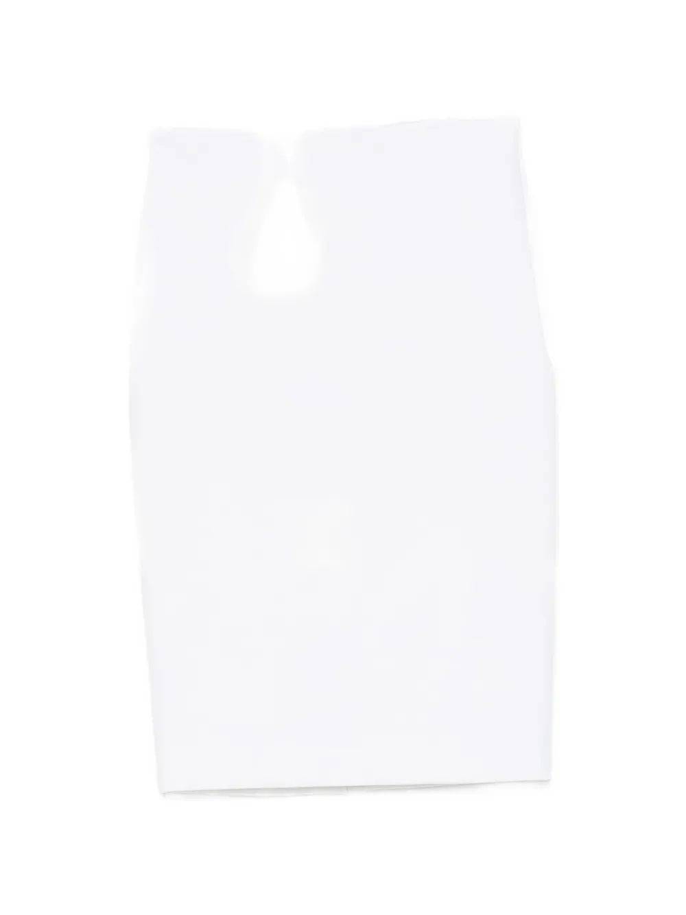 Elisabetta Franchi logo-plaque pencil midi skirt - Bianco