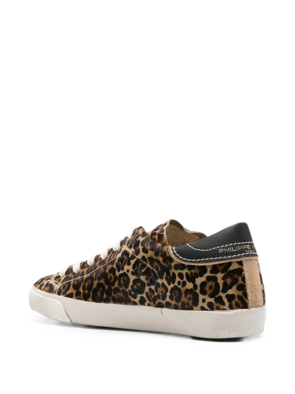 Philippe Model Paris PRSX Low leopard-print Paris sneakers Beige