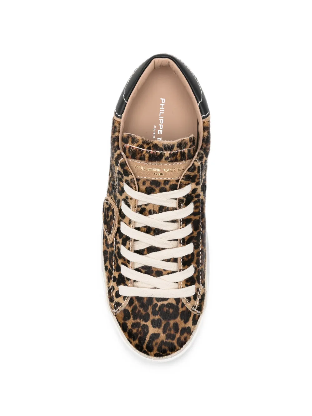 Philippe Model Paris PRSX Low leopard-print Paris sneakers Beige
