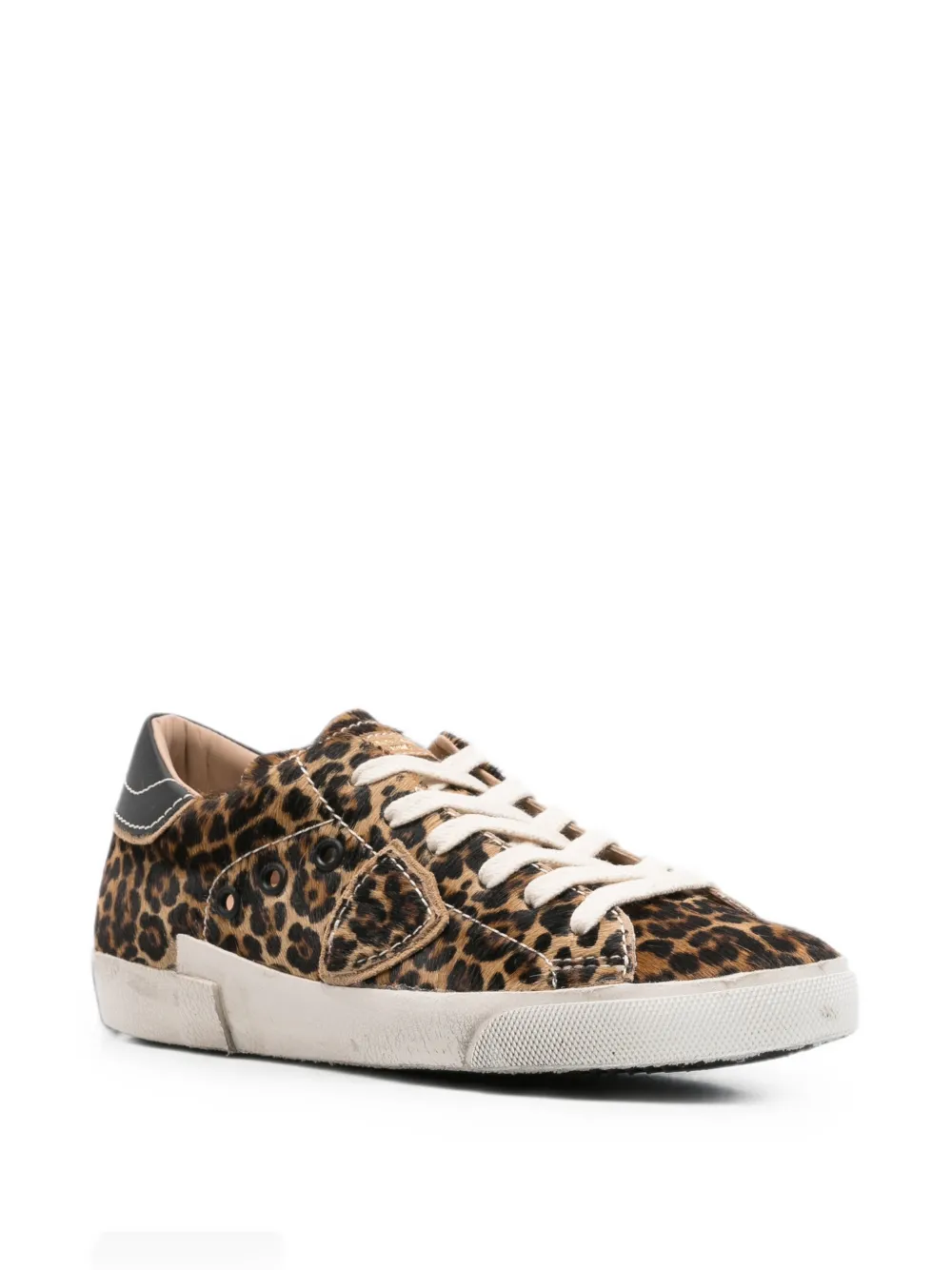 Philippe Model Paris PRSX Low leopard-print Paris sneakers Beige