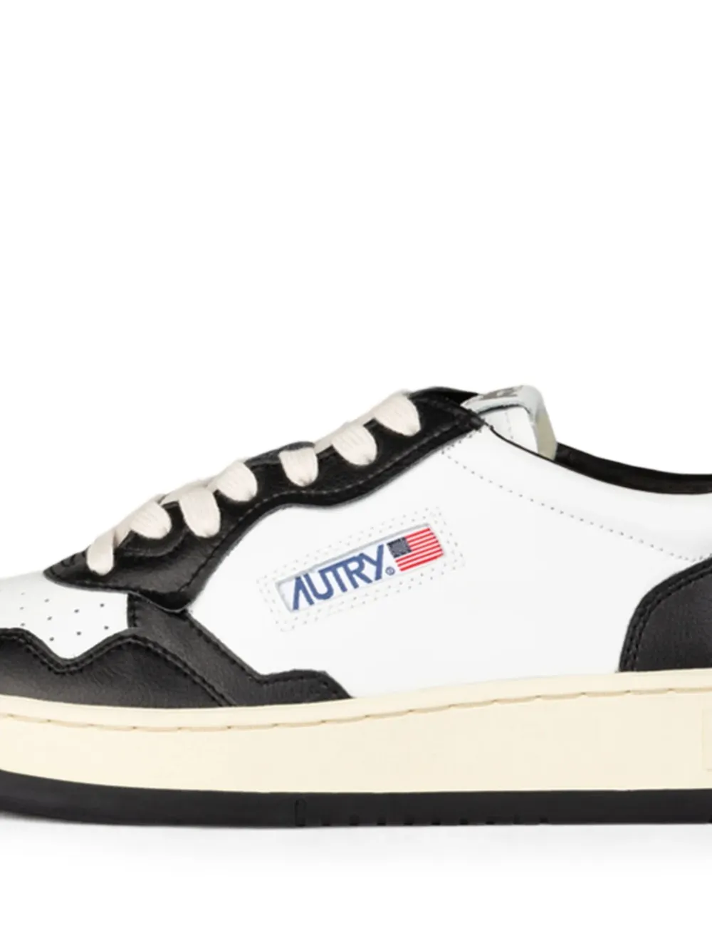 Autry Medalist panelled leather sneakers Wit