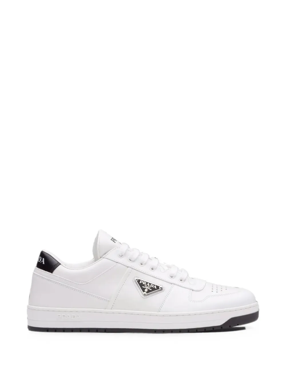 Prada Downtown leather sneakers Wit