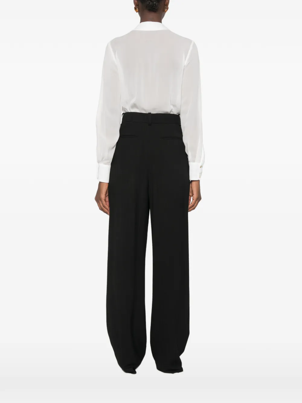 Elisabetta Franchi Body met kettingdetail en wikkel-design Wit