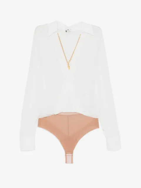 Elisabetta Franchi チェーンディテール ボディスーツ