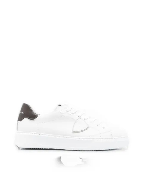 Philippe Model Paris Temple logo-patch leather sneakers