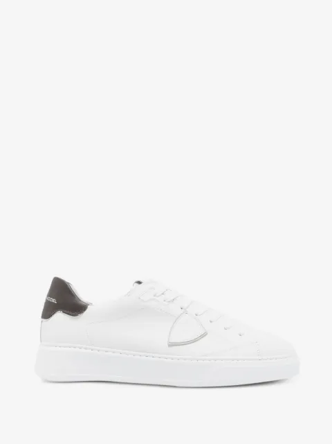 Philippe Model Paris Temple logo-patch leather sneakers