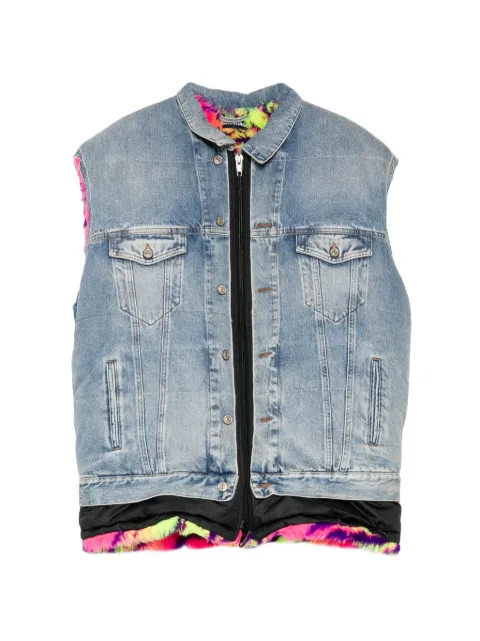 Balenciaga denim padded vest 