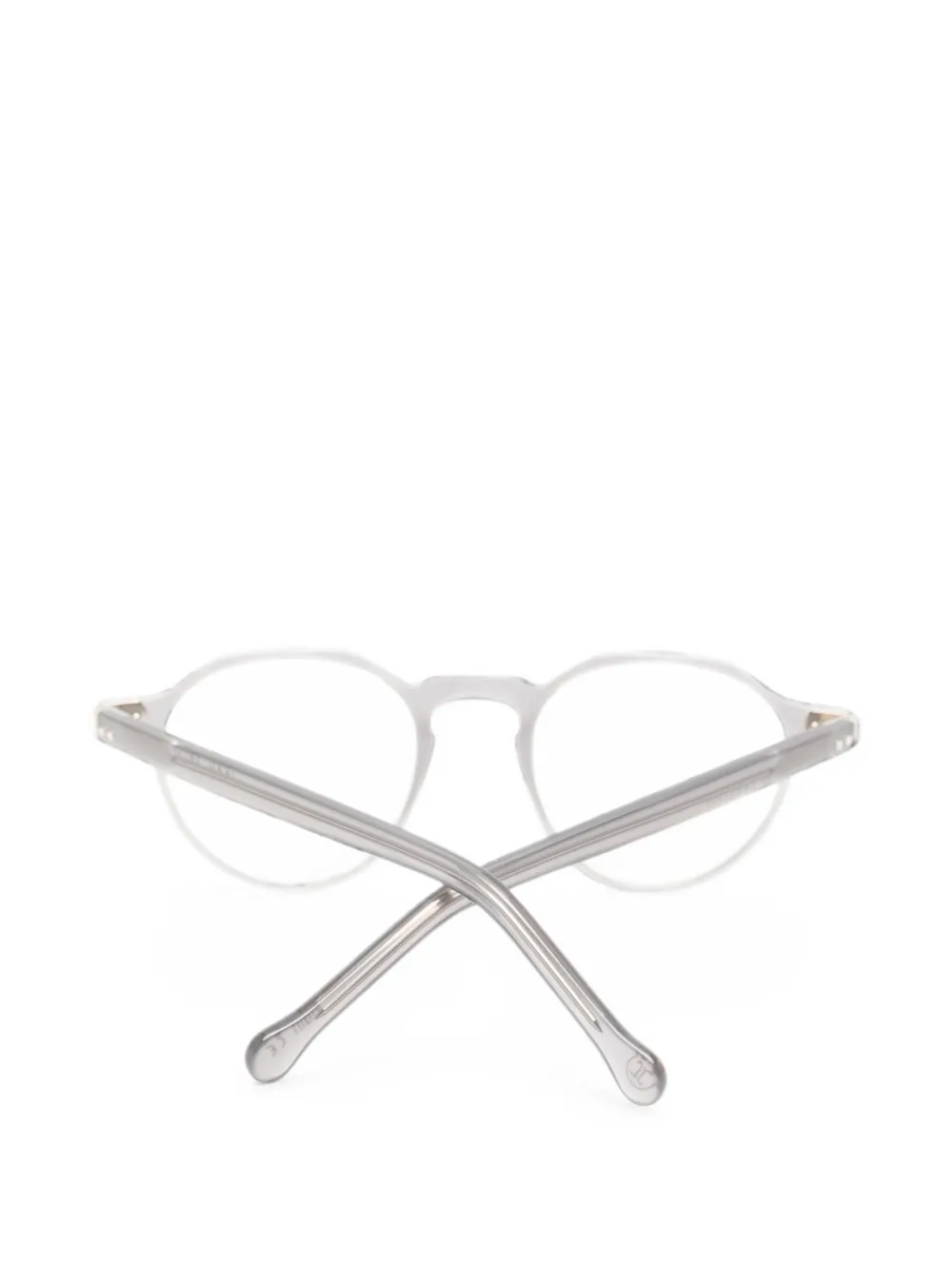 Lesca Icon bril met rond montuur Grijs