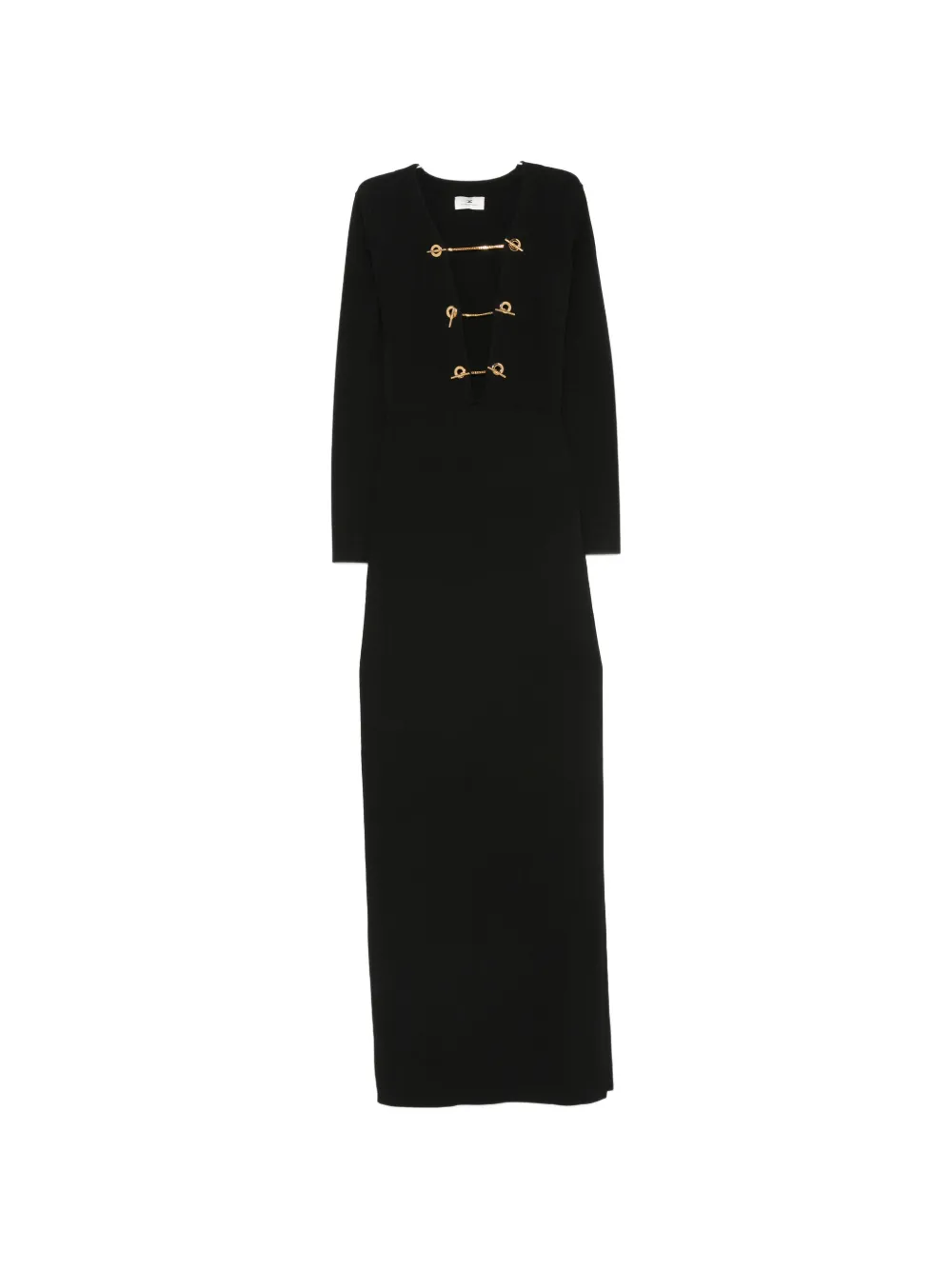 Elisabetta Franchi cut-out maxi dress - Nero