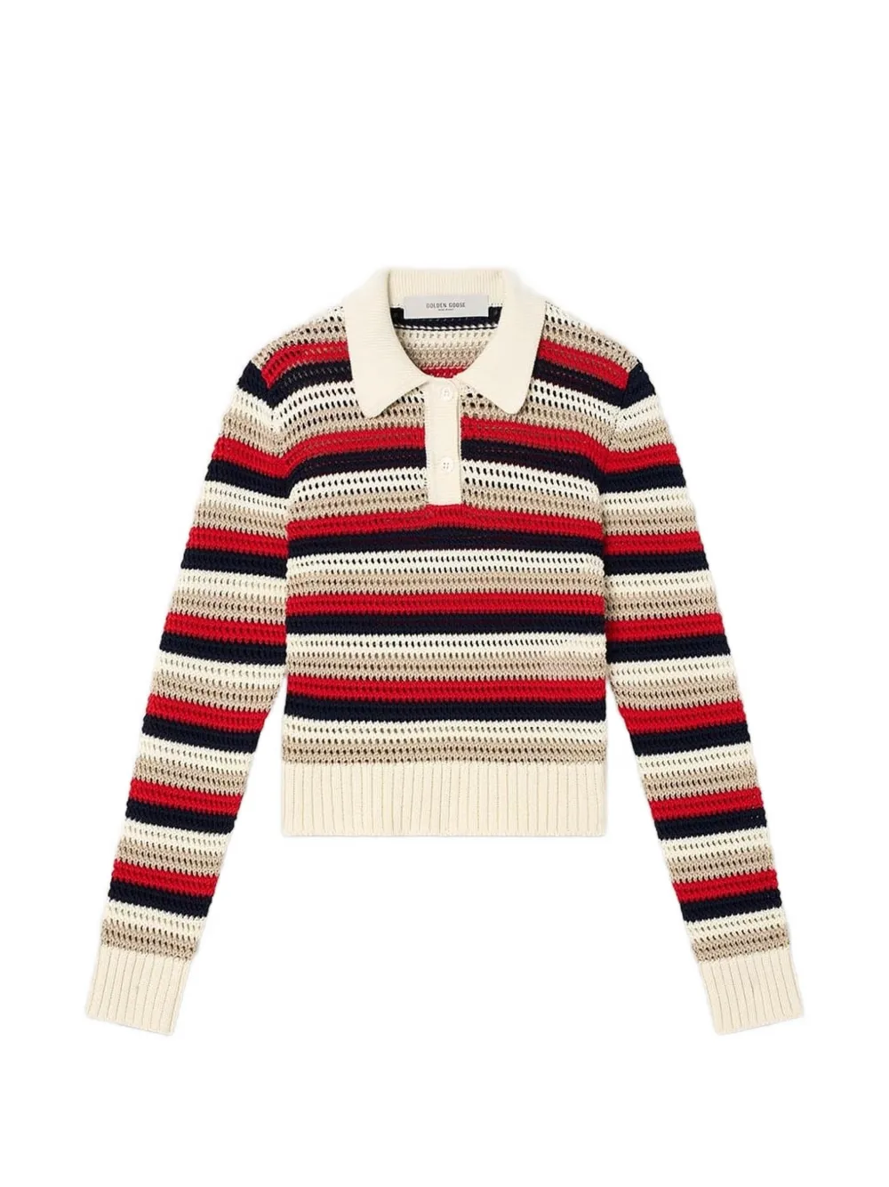 Golden Goose Gehaakte polotop Beige