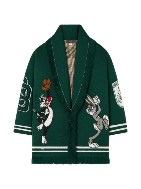 Alanui x Bugs Bunny & Sylvester fringed cardigan