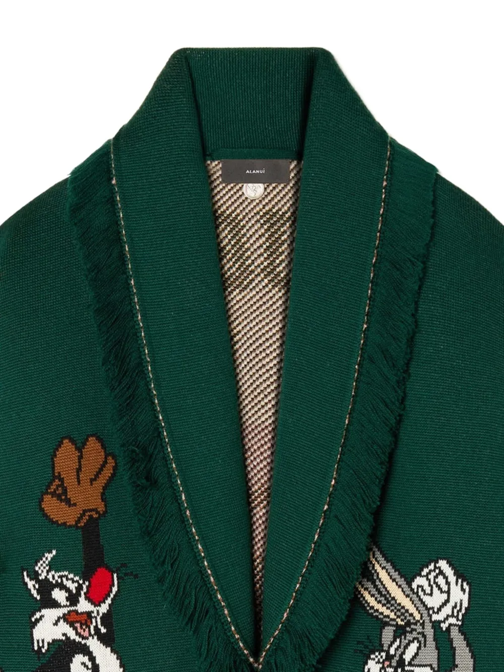 Alanui x Looney Tunes Sporty Bugs Bunny & Sylvester wollen vest Groen